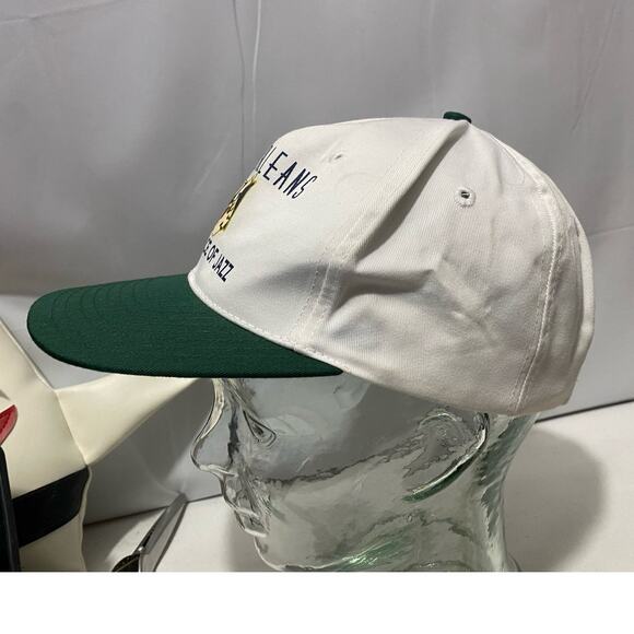 New Orleans vintage Hat Birth place of Jazz White Green - Picture 6 of 7